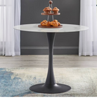 Premium Round Marble Dining Table with Contemporary Design
