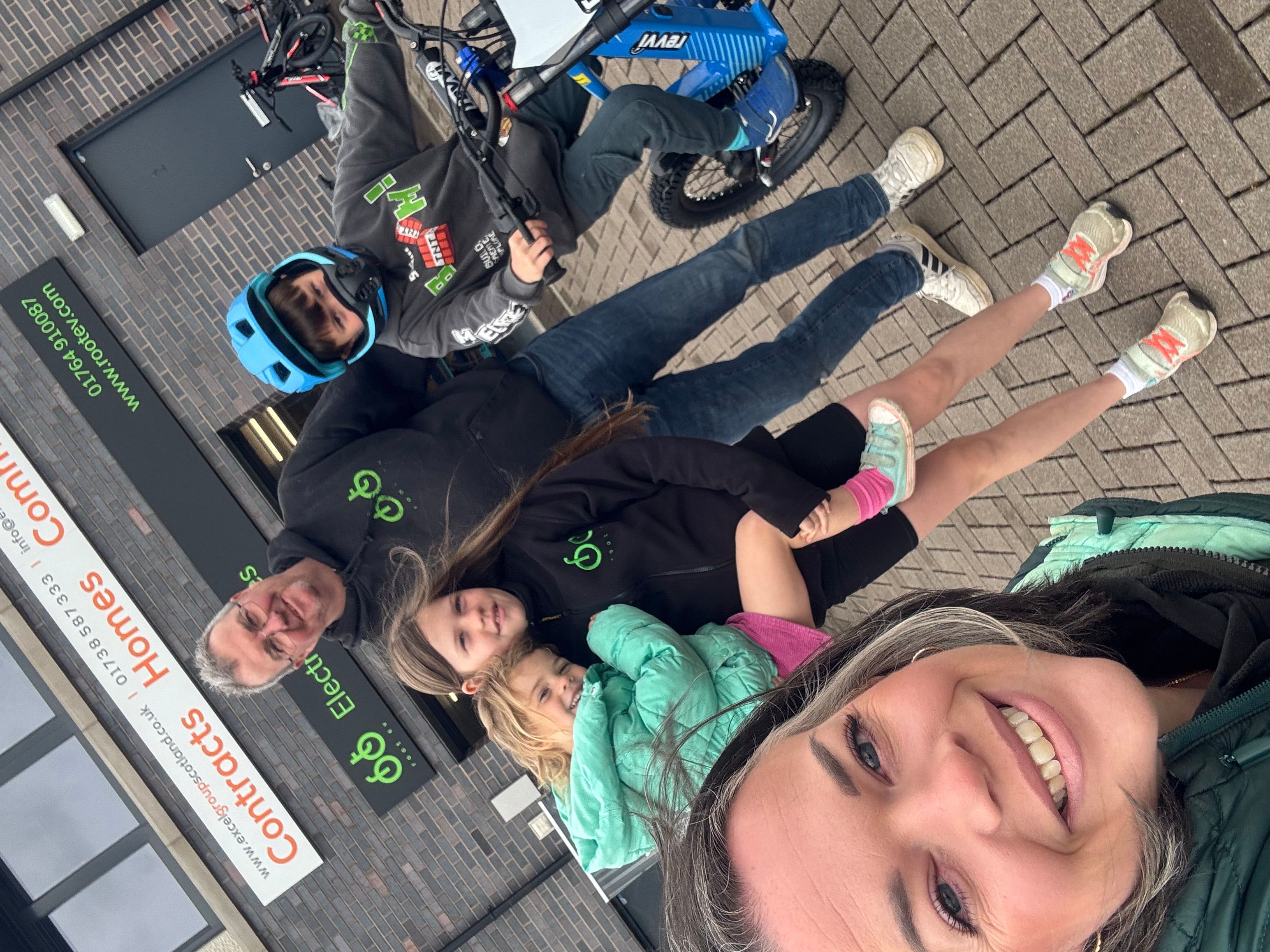 A family day out on ebikes