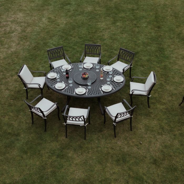 Blenheim 8 - 10 seater oval patio set