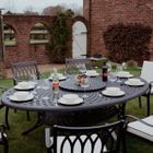 Blenheim 8 - 10 seater oval patio set