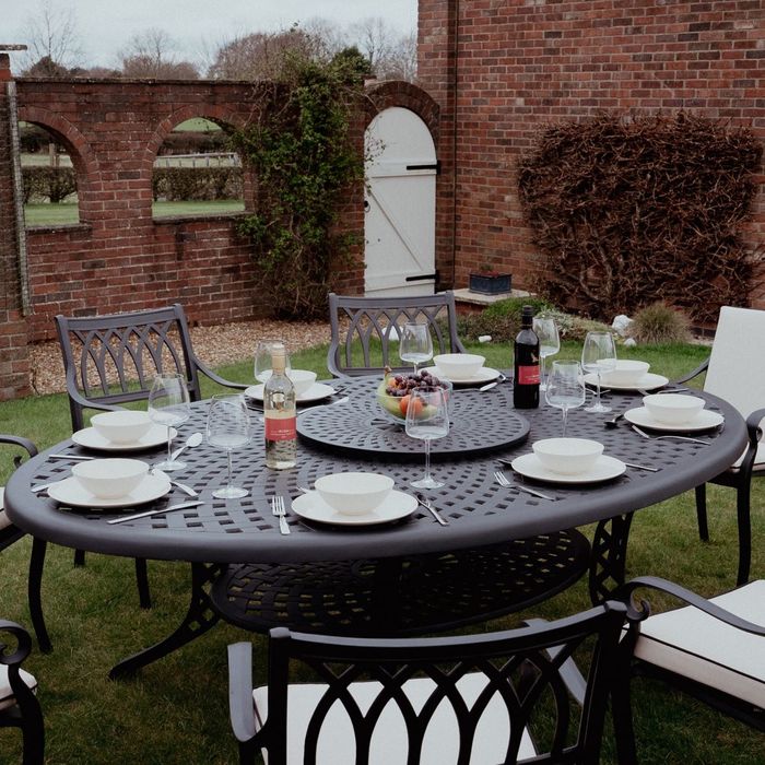 Blenheim 8 - 10 seater oval patio set