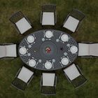 Blenheim 8 - 10 seater oval patio set