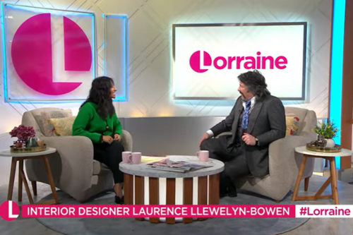 Laurence Llewelyn-Bowen appears on ITV's Lorraine ahead of his appearance at the Ideal Home Show later this month