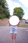 Kruller Midi Mirror | Walnut