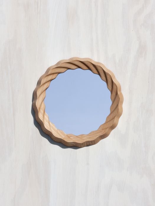 Kruller Porthole Mirror | Ash