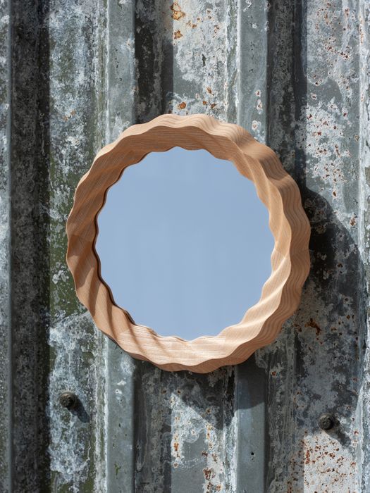 Kruller Porthole Mirror | Ash