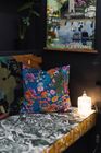 Tropical Flowers Meander — Luxury Velvet Cushion Cover