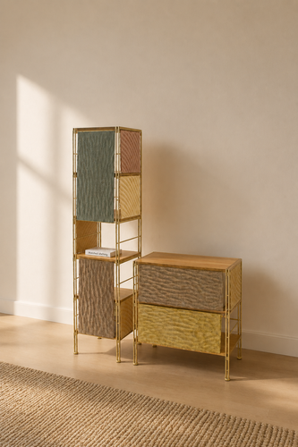 Mâchéd shelving