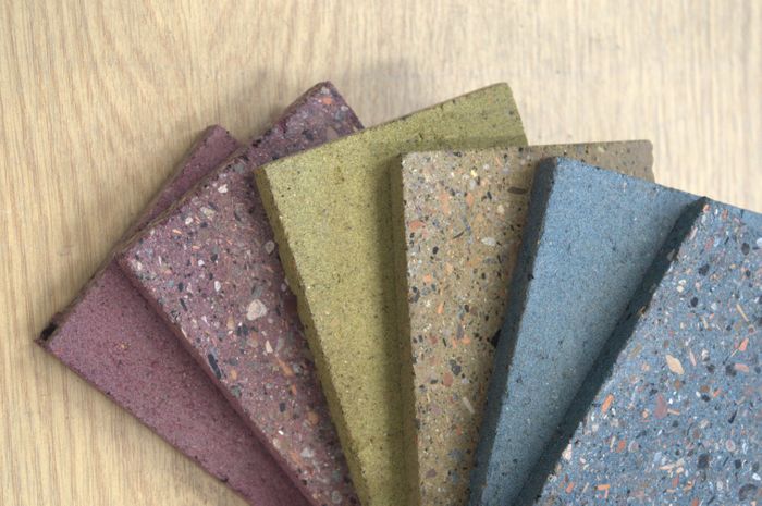 K-TILE™, UK-manufactured low carbon tile made from near 100% recycled UK construction & demolition waste