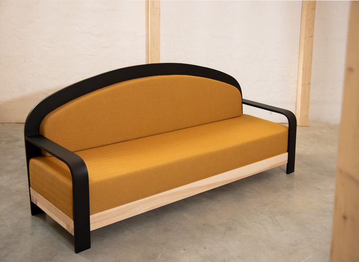 Immoso – Ash and Steel Sofa