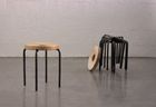 Tupperstoo – Hand-Forged Steel and Wood Stool