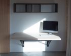 Defold – Floating Oak and Steel Desk