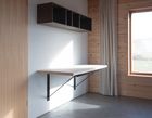 Defold – Floating Oak and Steel Desk
