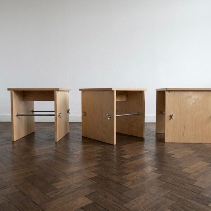 BOLTHOLE TUFFET. REFECTORY SEAT CONFIGURATION