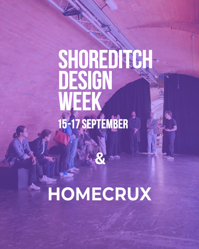 Homecrux announced as a Media Partner for Shoreditch Design Week