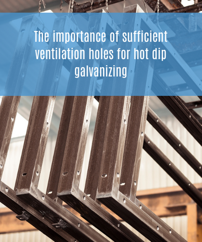 The importance of sufficient ventilation holes for hot dip galvanizing
