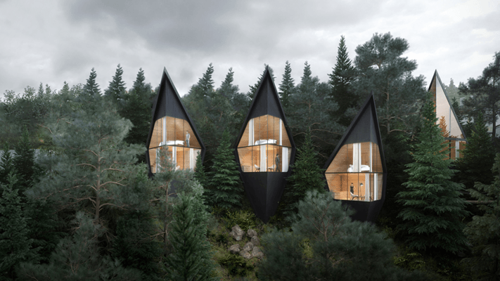 Peter Pichler designs Tree House hotel rooms for forest in the Italian Dolomites | Construction Buzz #207
