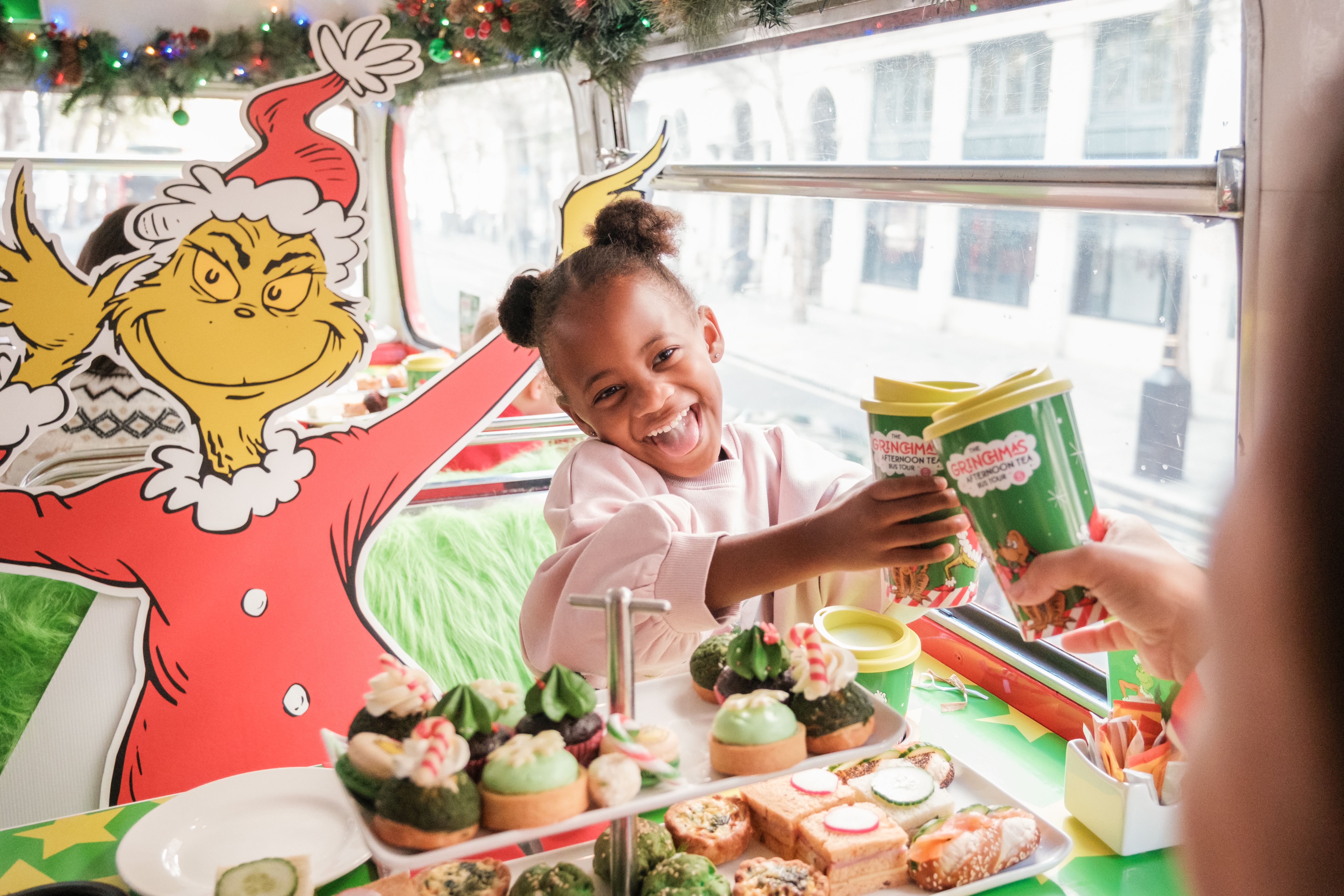 Grinch Afternoon Tea Bus