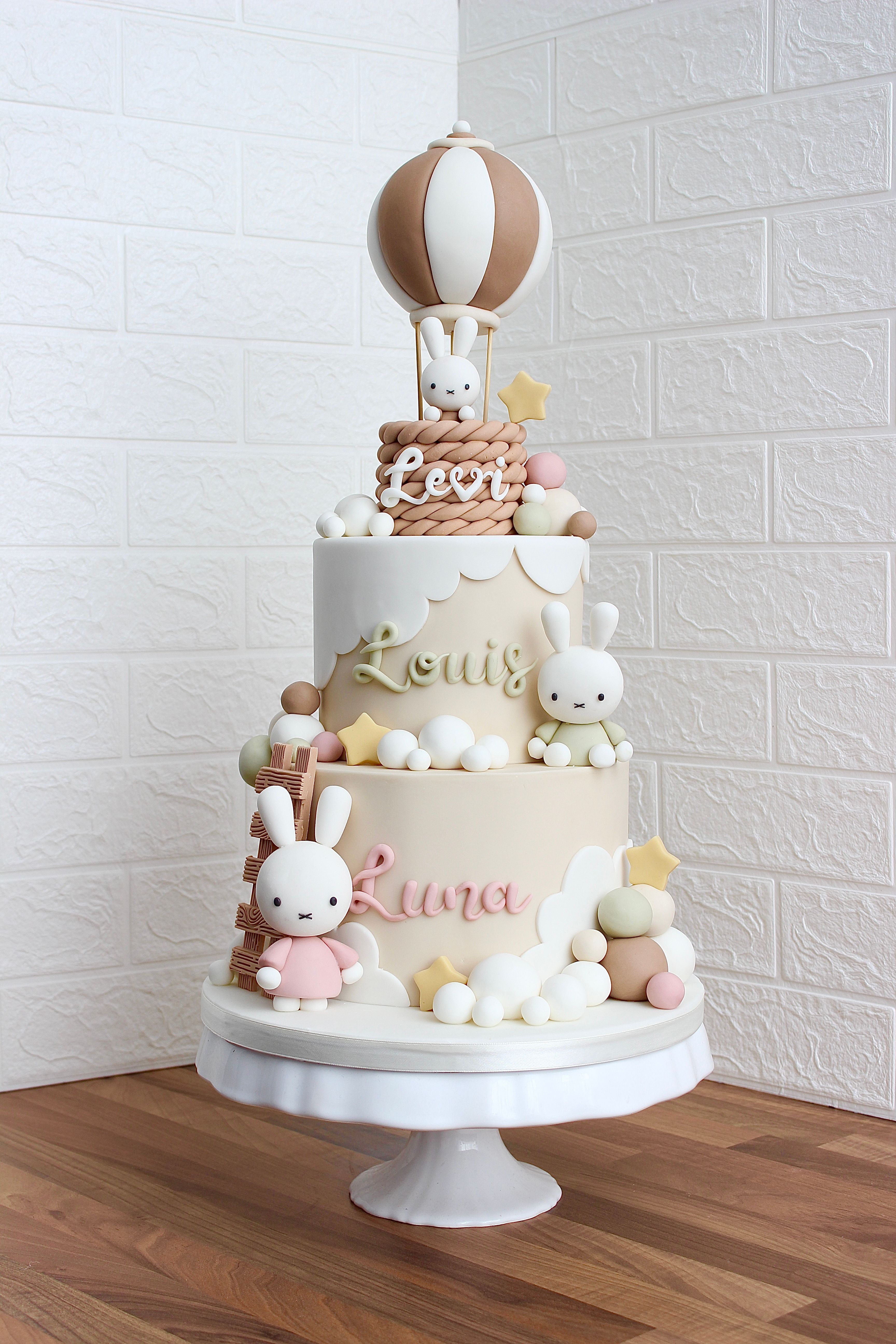 Miffy Hot Air Balloon Cake
