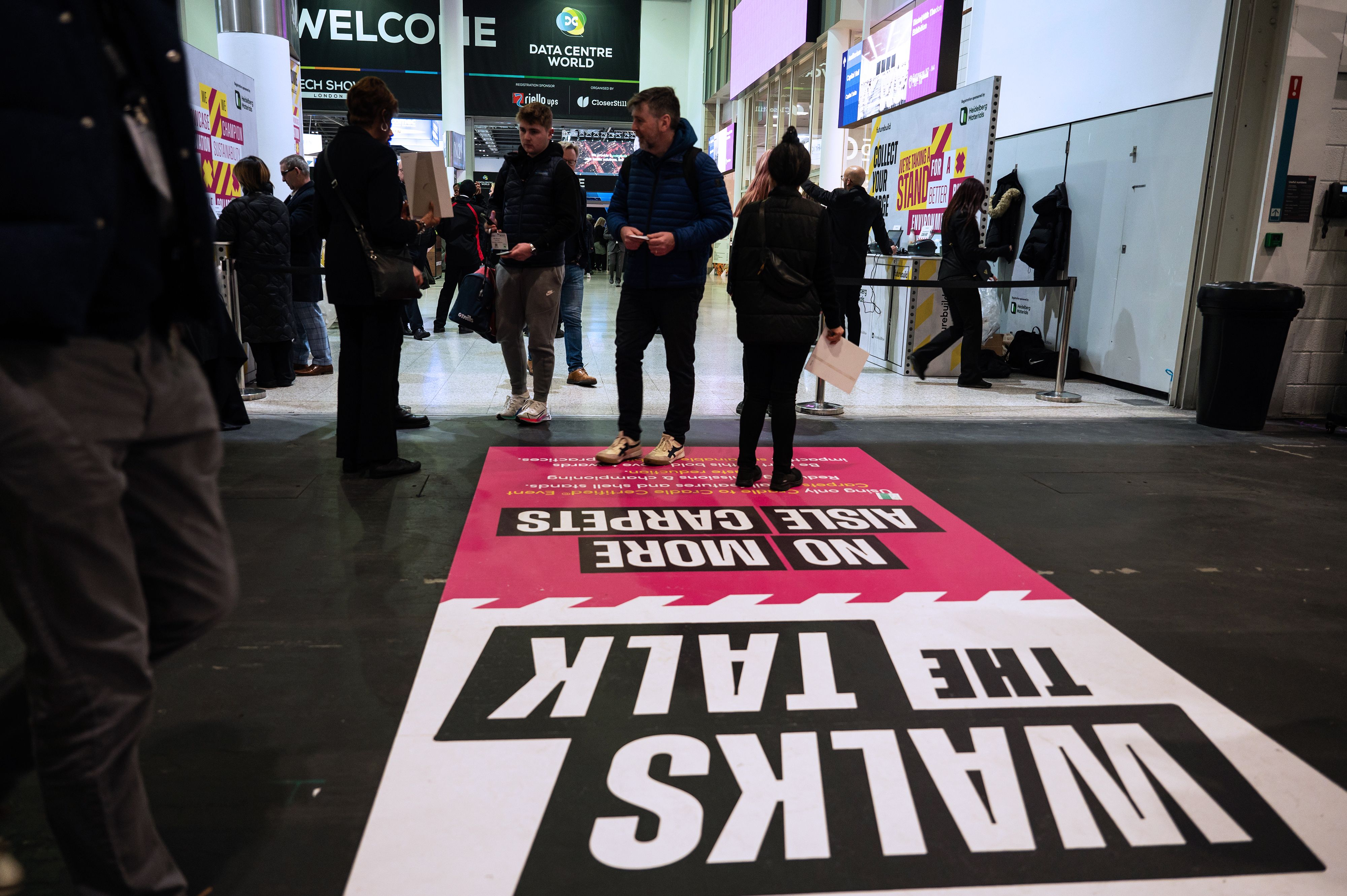 Walk the talk floor poster