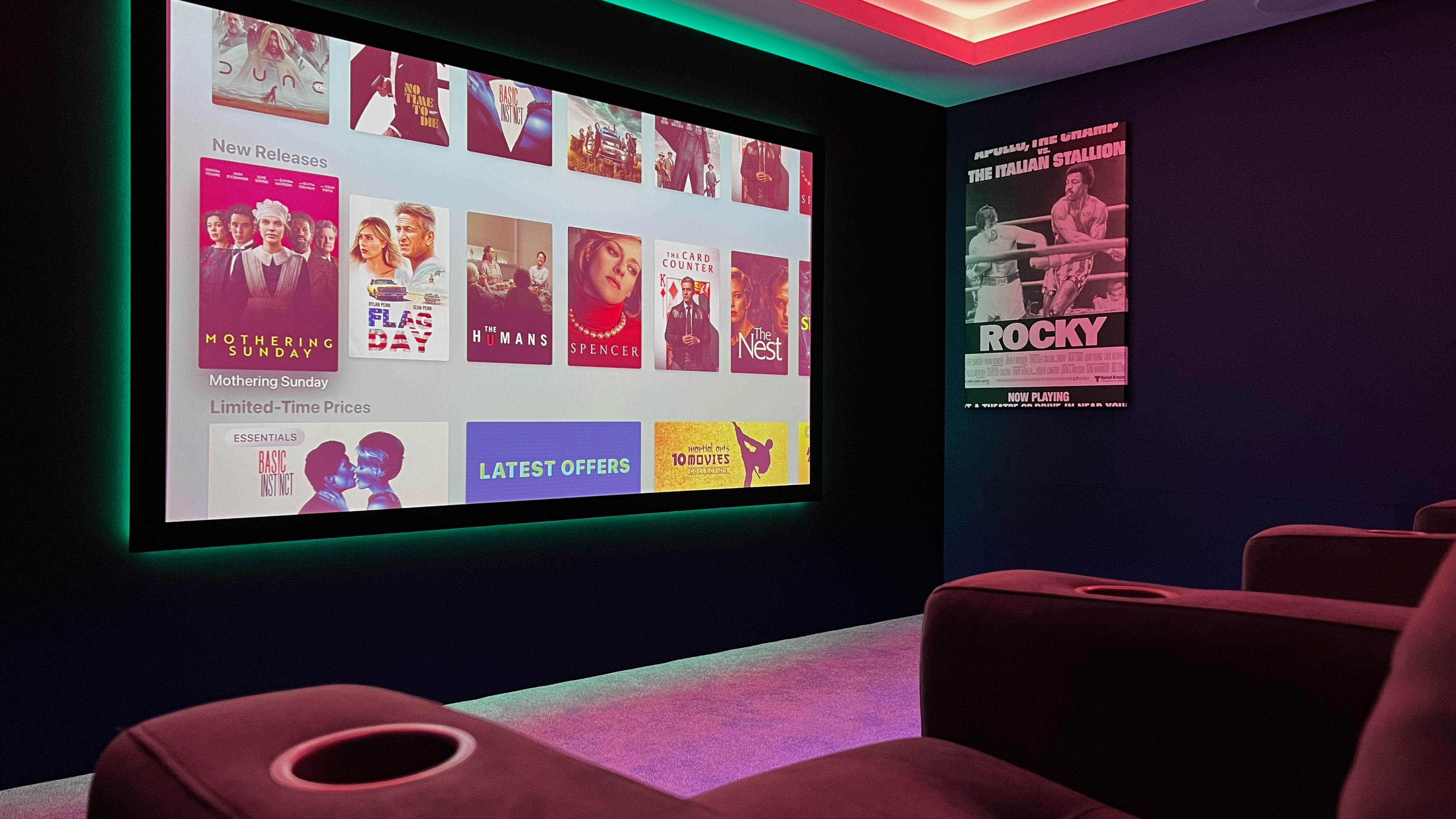 Rooms stunning transformation into a family's new Home Cinema