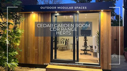 Cedar Garden Room | Office & Gym | Chipperfield, Herts | Outdoor Modular Spaces