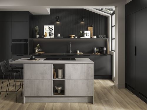 Hockley Super Matt Black with Concrete Textures