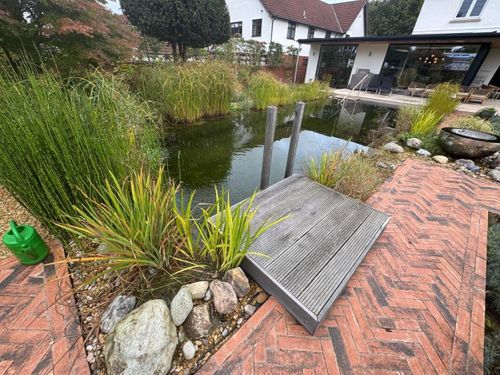 Walled Construction  Swimming Pond
