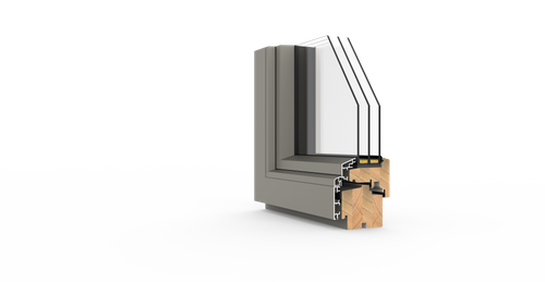 P33A Triple-Glazed Aluminium Clad Tilt & Turn Window