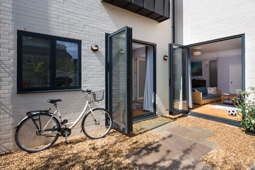 Aluminium and timber bifolds from Kloeber
