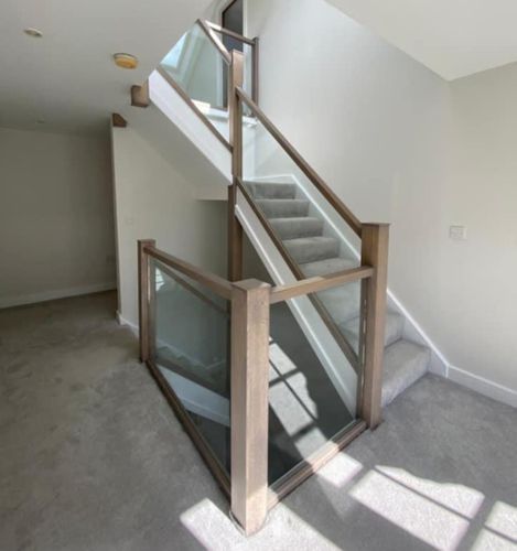 Domestic Four Floor Glass Staircase