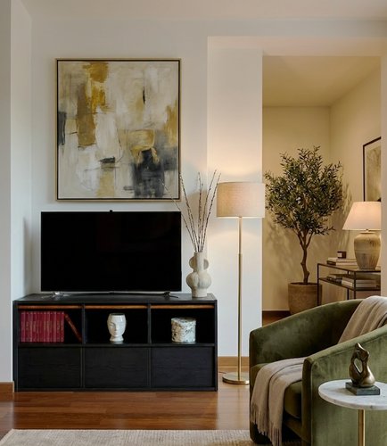 Black TV Stand 