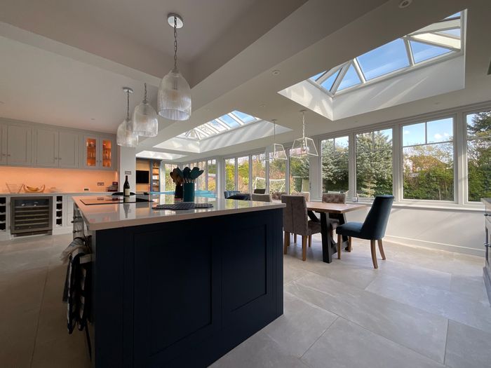 Painted Hardwood Kitchen extension