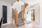 Oak Staircase with Metal Spindles 
