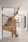 Oak Staircase with Metal Spindles 