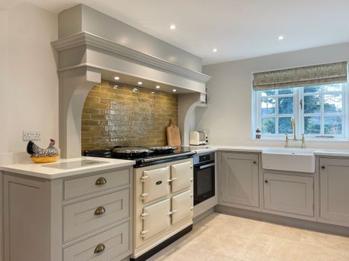 Traditional hand painted kitchen 
