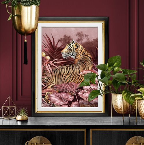 Mulberry Tigress Art Print