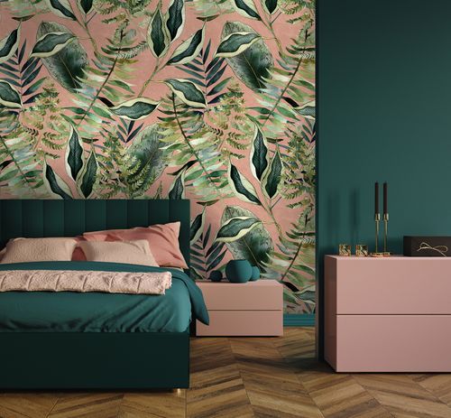 Blush Tropics Wallpaper