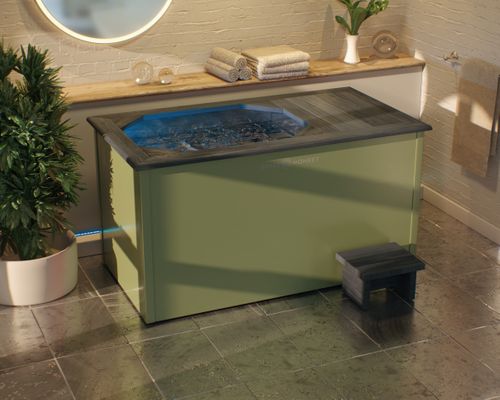 Ice Plunge with Millboard & Steel Finish