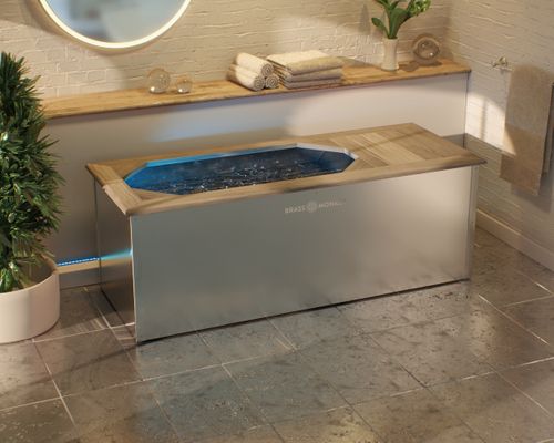 Ice Bath with Millboard & Steel Finish