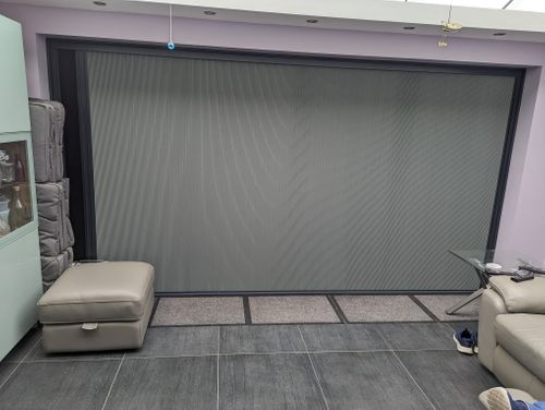 4 Panel door - Inside the House - Privacy Screen Pulled Across