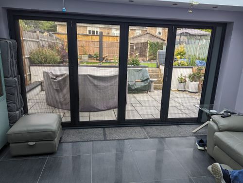 4 Panel door - inside The House - Fly Screen Pulled Across