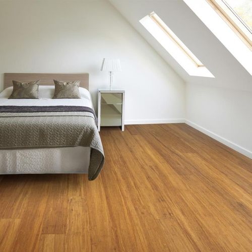 F1056, Solid Brushed Carbonised Strand Woven 135mm Uniclic® BONA Coated Bamboo Flooring