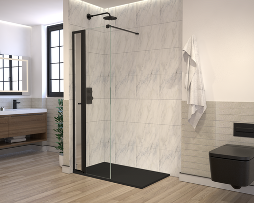 Walk In Enclosure with Vertical Storage Unit