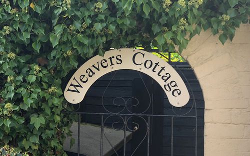 Corian house sign
