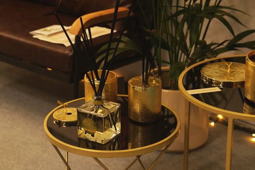 3 Wick Gold Candle & Diffuser