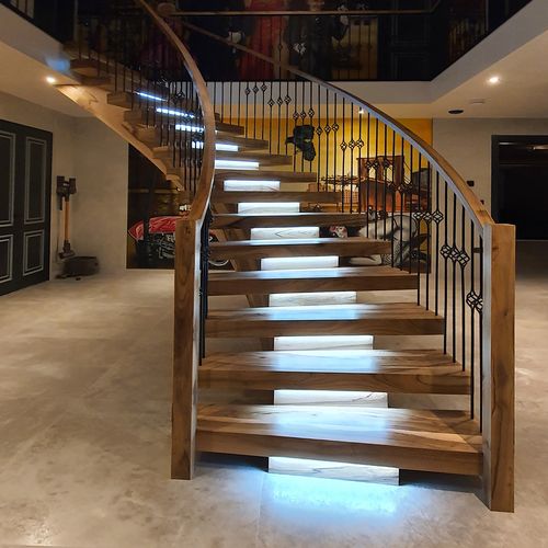 Modern Symmetry: Stairs on a Central Beam