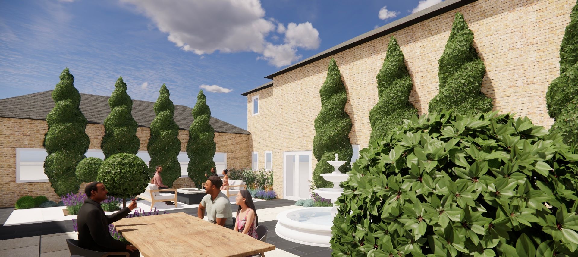Courtyard garden