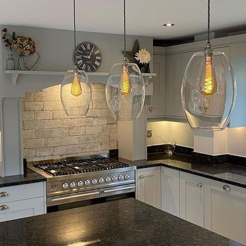 Camber Clear Glass Pendant Light