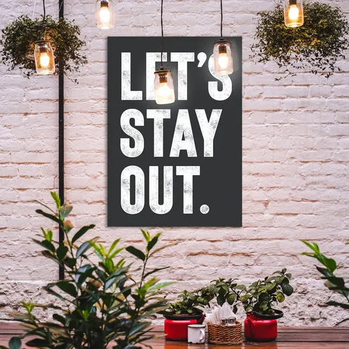 Let's Stay Out - Burnt Peach Designs x YARDART UK